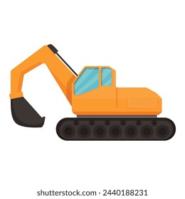 Coal energy excavator icon cartoon vector. Nature cart trolley. Underground production