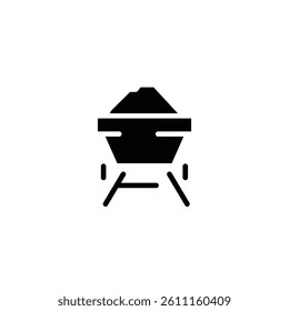 coal energy solid icon vector design good for web or mobile app