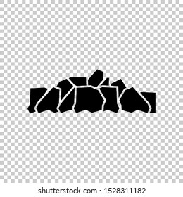 coal icon design flat vector