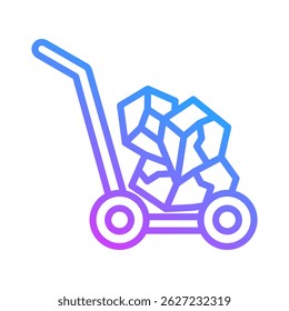 Elemento de icono de carbón para el diseño