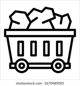 Coal Icon Element For Design