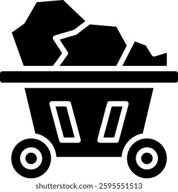 Coal Icon Element For Design And Vector