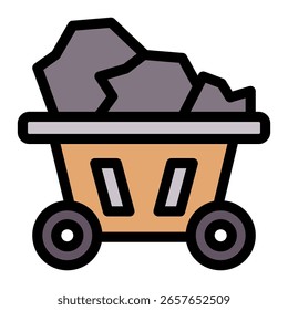 Coal Icon Element For Design And Vector
