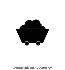 coal icon stock illustration design