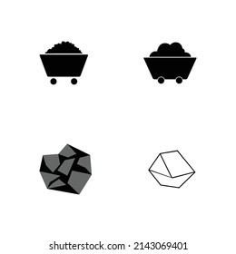 coal icon stock illustration design