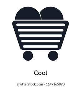 Coal icon vector isolated on white background for your web and mobile app design, Coal logo concept
