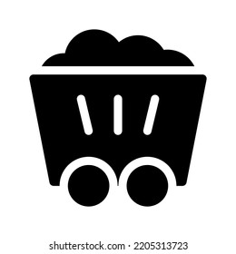 Coal Icon Vector Symbol Design Illustration