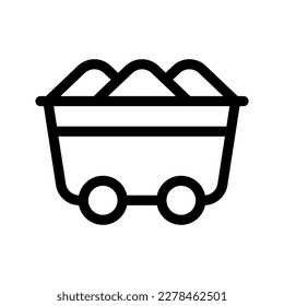 Coal Icon Vector Symbol Design Illustration