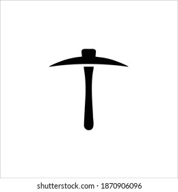 Symbol-Logo für Kohleminen. Vektorgrafik.
