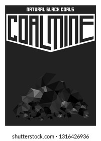 Coal Mining or construction logo,emblem Vector Illustration