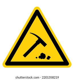 Coal Mining Symbol Sign, Vector Illustration, Isolate On White Background Label .EPS10