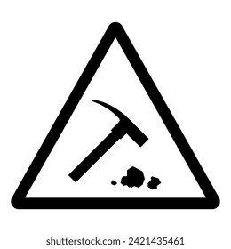 Coal Mining Symbol Sign, Vector Illustration, Isolate On White Background Label .EPS10