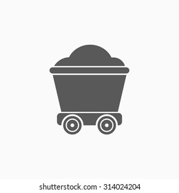 coal trolley icon