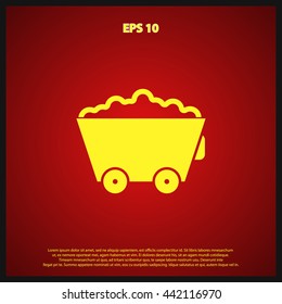 coal trolley icon