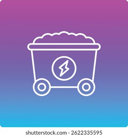 Coal vector icon. Can be used for printing, mobile and web applications.