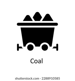 Coal  Vector   solid Icons. Simple stock illustration stock