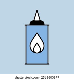 Coaling fluid vector icon. Barbecue and bbq grill sign. Graph symbol for cooking web site and apps design, logo, app, UI