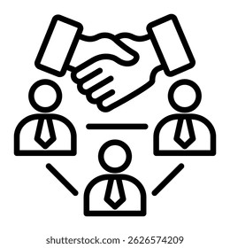 Coalition Icon Element For Design