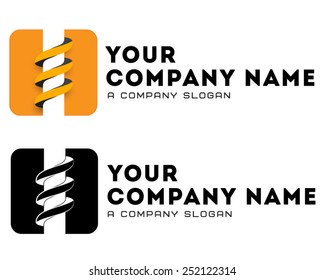 Coal-plow, mining business, bore logo, drilling business, vector logo template