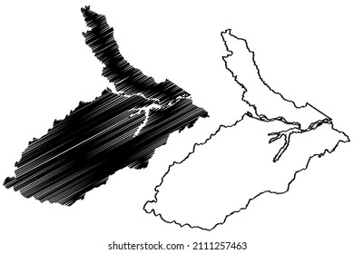 Coari municipality (Amazonas state, Municipalities of Brazil, Federative Republic of Brazil) map vector illustration, scribble sketch Coari map