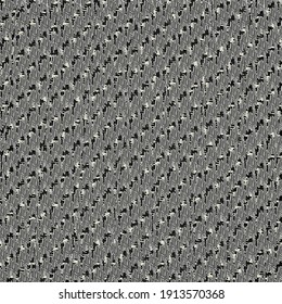 Große Leinwand mit schrägen Markierungen. Grauer strukturierter Hintergrund mit schwarz-weißem Fleck.