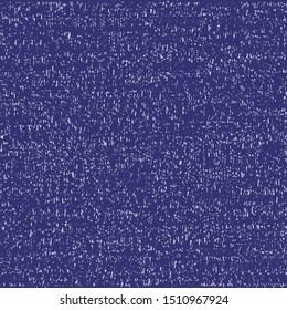 Coarse carpet texture. Thick flecked fabric. Blanket. Rustic. Blue. Speckled. Background. Vector illustration.