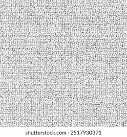 A coarse cotton or wool fabric from the countryside. Rough white cloth texture. Burlap background. Abstract vector seamless.