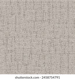 Coarse fabric with specks and short stripes here and there. Sheet of dirty flecked paper. Grunge textured background. Abstract vector seamless.