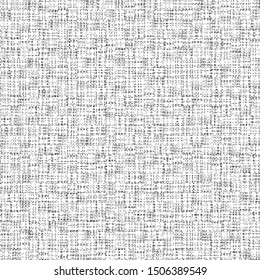 Coarse fabric structure. Textured background. Sackcloth. Canvas. Cover. Vector illustration.