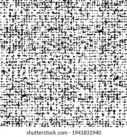 Coarse linen  texture. Sackcloth background in black and white.