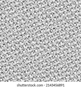 Coarse wool knit. Rustic jute carpet texture. Seamless pattern. Black and white image.
