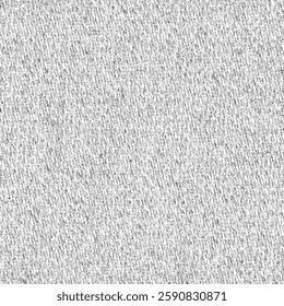 Coarse woolen fabric, fragment of an old and worn blanket. Rustic textile texture. Rough gray cloth for background. Abstract seamless. Vector artwork.