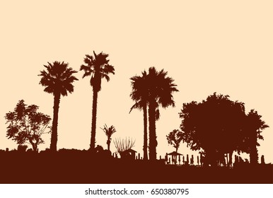 Coast of the Greek resort