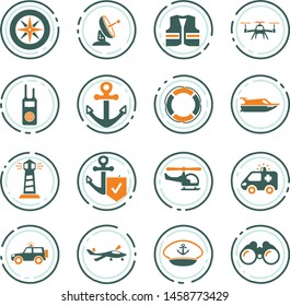 Coast Guard icon set for web sites and user interface