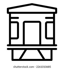 Coast guard place icon outline vector. Sea rescue. Emergency boat