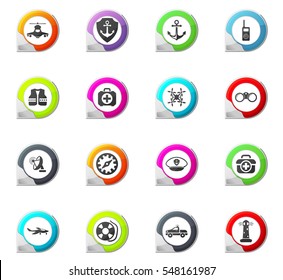 Coast Guard pointer on the color icons for your design