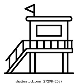Ícone de pós-construção da guarda costeira