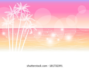 Coast of sunset