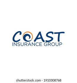 coast wave logo design eps