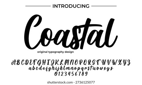 Coastal - Elegant Script Font for Smooth Handwritten Design and Creative Typography