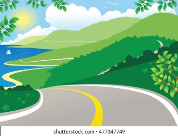 Coastal highway view.