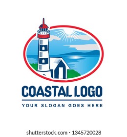 Coastal Lighthouse Logo