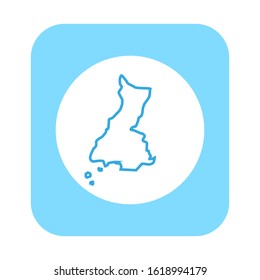 coastal region map in country of equatorial guinea