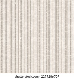 Coastal textured line stripe endless linen texture beige background. Sun bleached soft interior furnishing textile swatch. Greige striped decorative burlap background.