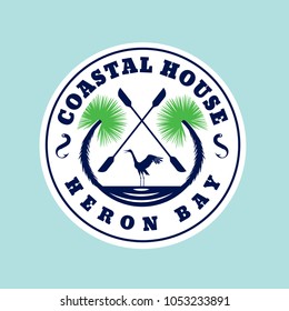 Coastal Vector Logo Stock Vector (Royalty Free) 1053233891