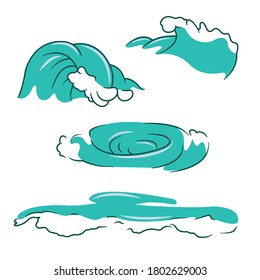 Küstenwache-Vektorgrafik für Symbolaufkleber oder Illustration