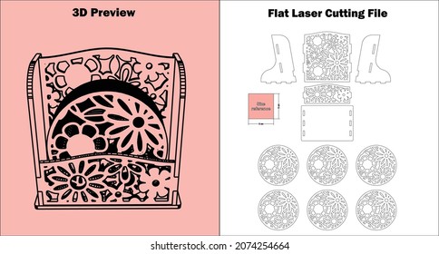 Coaster and Holder
this is an incredible Coaster and Holder which can be used for all 3mm material thicknesses and is a good idea for decoration.