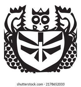 Escudo de armas - Avatar Clan Profile Picture - Tattoo Sticker - listo para imprimir arte