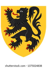 Coat of Arms of Belgian Region of Flanders
