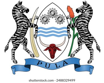 Coat of arms of Bosnia and Botswana